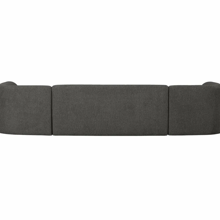 Woood Sloping u-vorm bank grijs/zwart melange Clearance