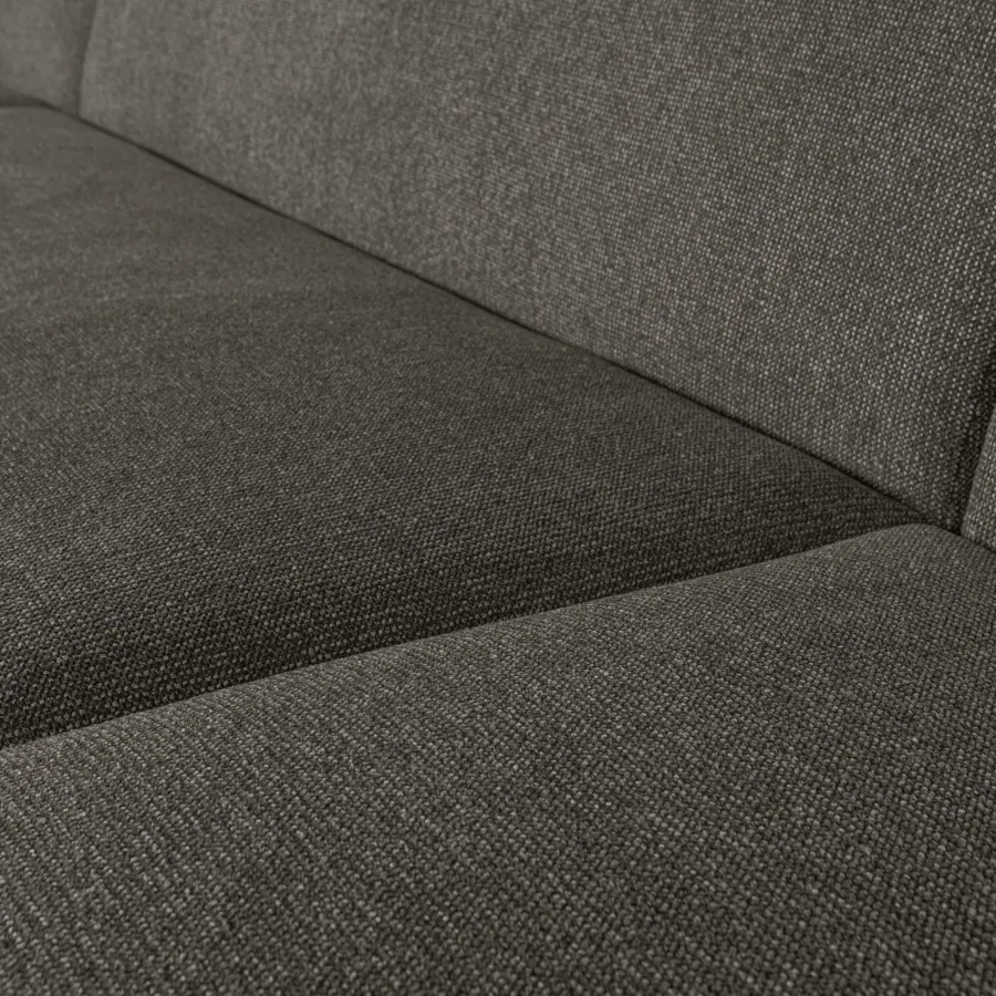 Woood Sloping u-vorm bank grijs/zwart melange Clearance