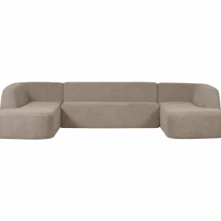 Woood Sloping u-vorm bank naturel melange Clearance