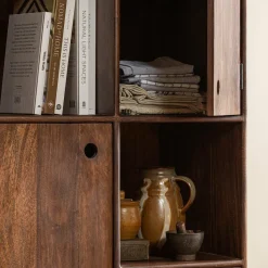 Woood STAES opbergkast mango hout walnoot Clearance