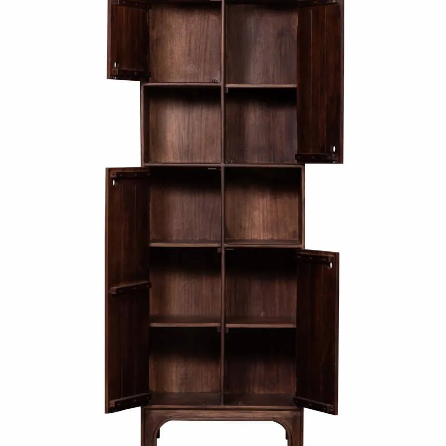 Woood STAES opbergkast mango hout walnoot Clearance