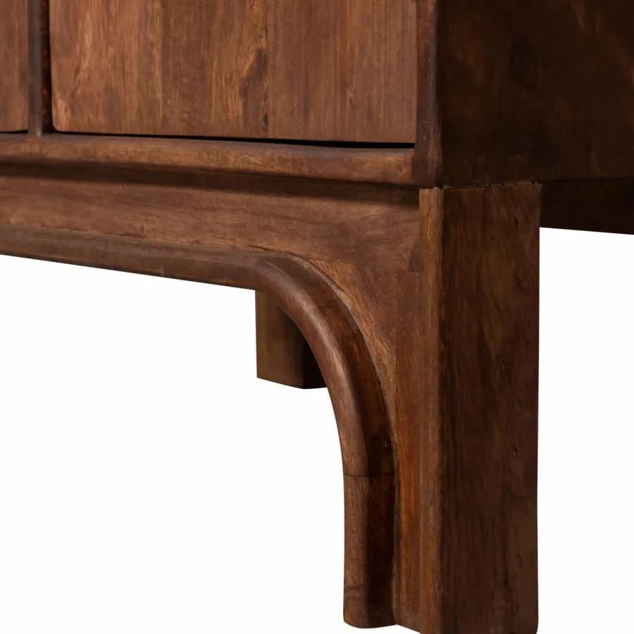 Woood STAES opbergkast mango hout walnoot Clearance