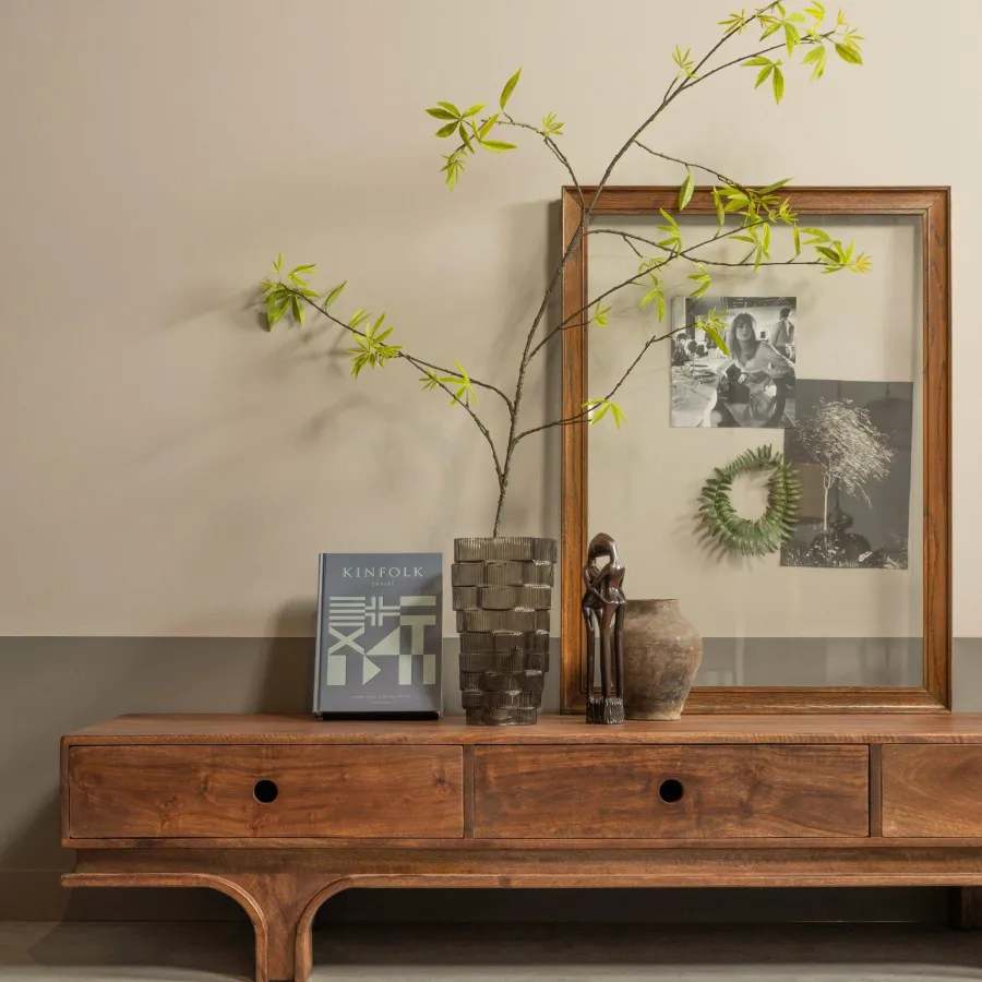 Woood Staes tv-meubel 3 lades mango hout walnoot Hot