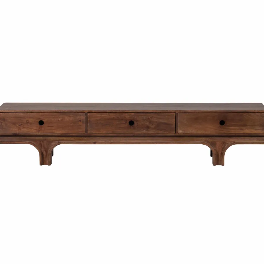 Woood Staes tv-meubel 3 lades mango hout walnoot Hot