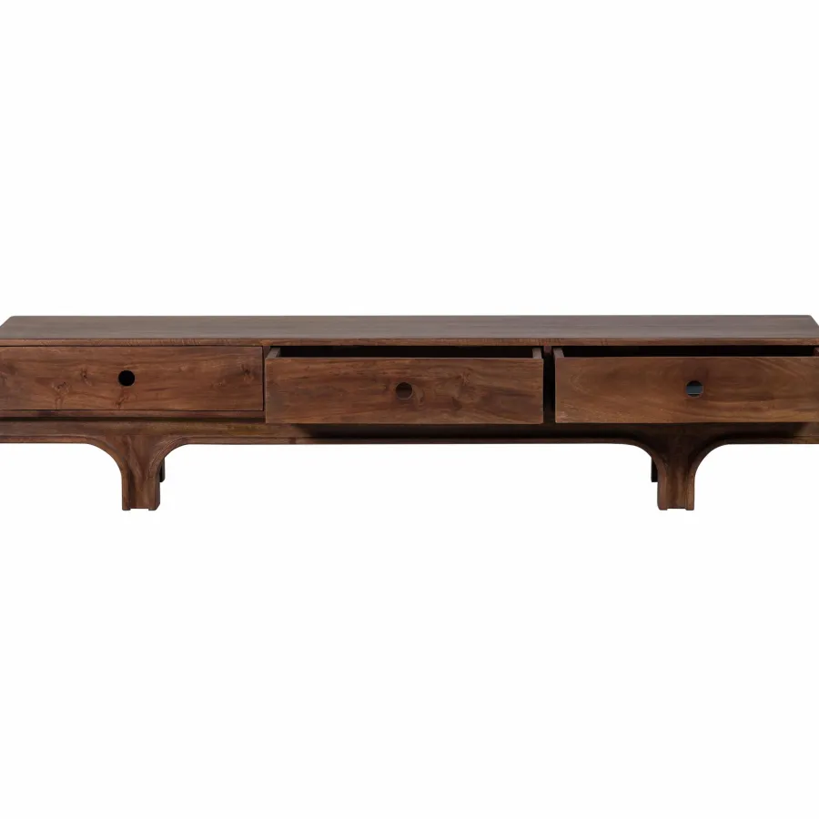 Woood Staes tv-meubel 3 lades mango hout walnoot Hot