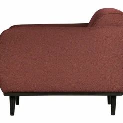 Woood Statement fauteuil met arm bouclé chestnut Clearance