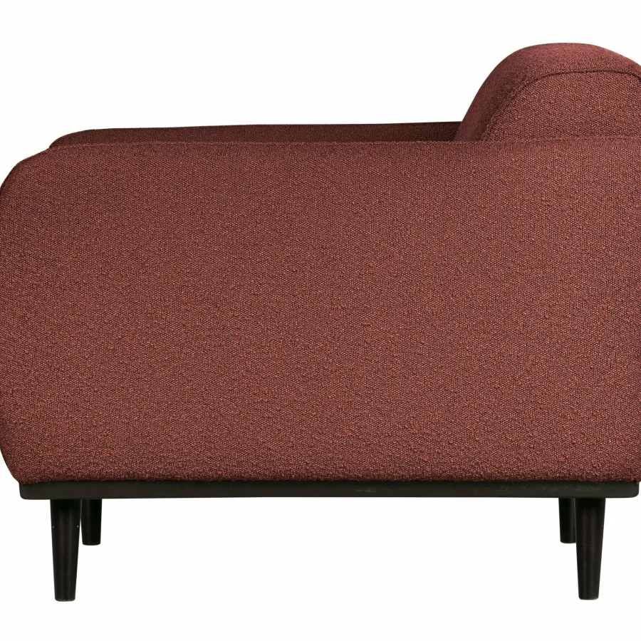 Woood Statement fauteuil met arm bouclé chestnut Clearance