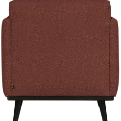 Woood Statement fauteuil met arm bouclé chestnut Clearance