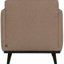 Woood Statement fauteuil met arm bouclé nougat New