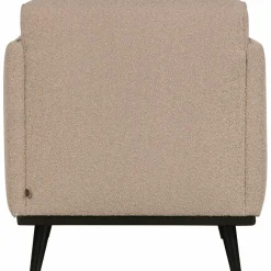 Woood Statement fauteuil met arm bouclé beige