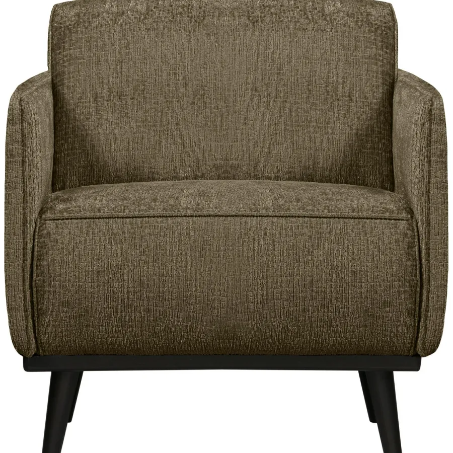 Woood Statement fauteuil met arm structure velvet bonsai New