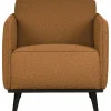 Woood Statement fauteuil met arm bouclé butter Best