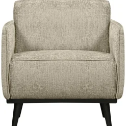 Woood Statement fauteuil met arm structure velvet wheatfield