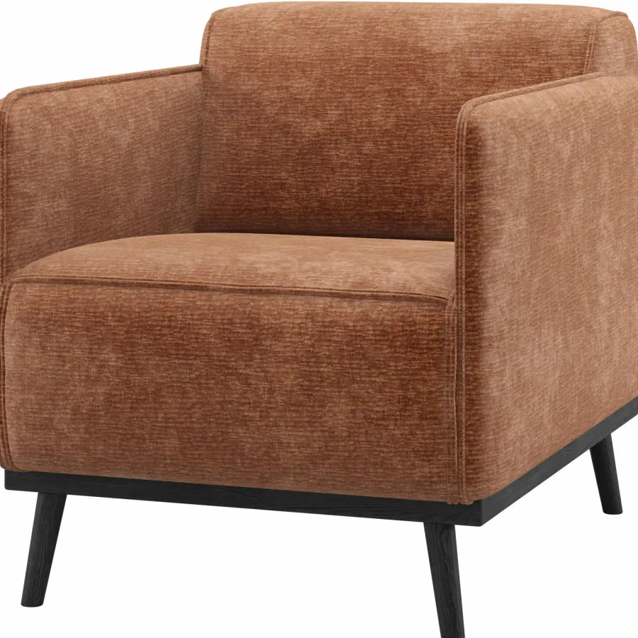 Woood Statement Fauteuil Met Arm Chenille Velvet Terra Best