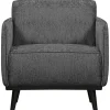 Woood Statement fauteuil met arm structure velvet mountain Best