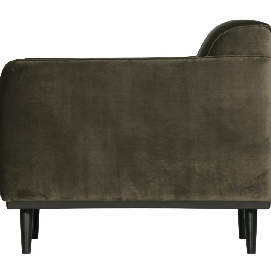 Woood Statement fauteuil met arm fluweel warm groen Discount