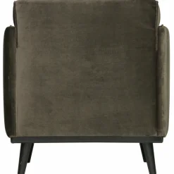 Woood Statement fauteuil met arm fluweel warm groen Discount