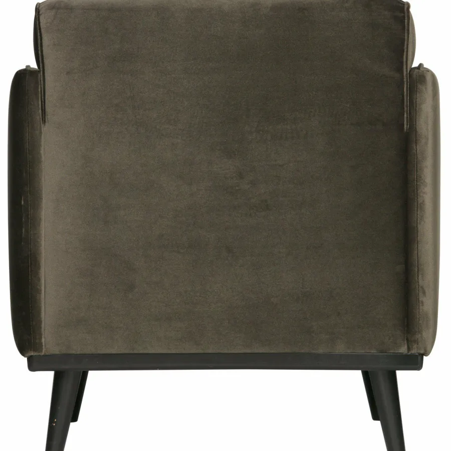 Woood Statement fauteuil met arm fluweel warm groen Discount