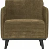Woood Statement fauteuil met arm brede platte rib rock Hot