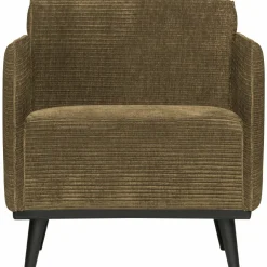 Woood Statement fauteuil met arm brede platte rib rock Hot