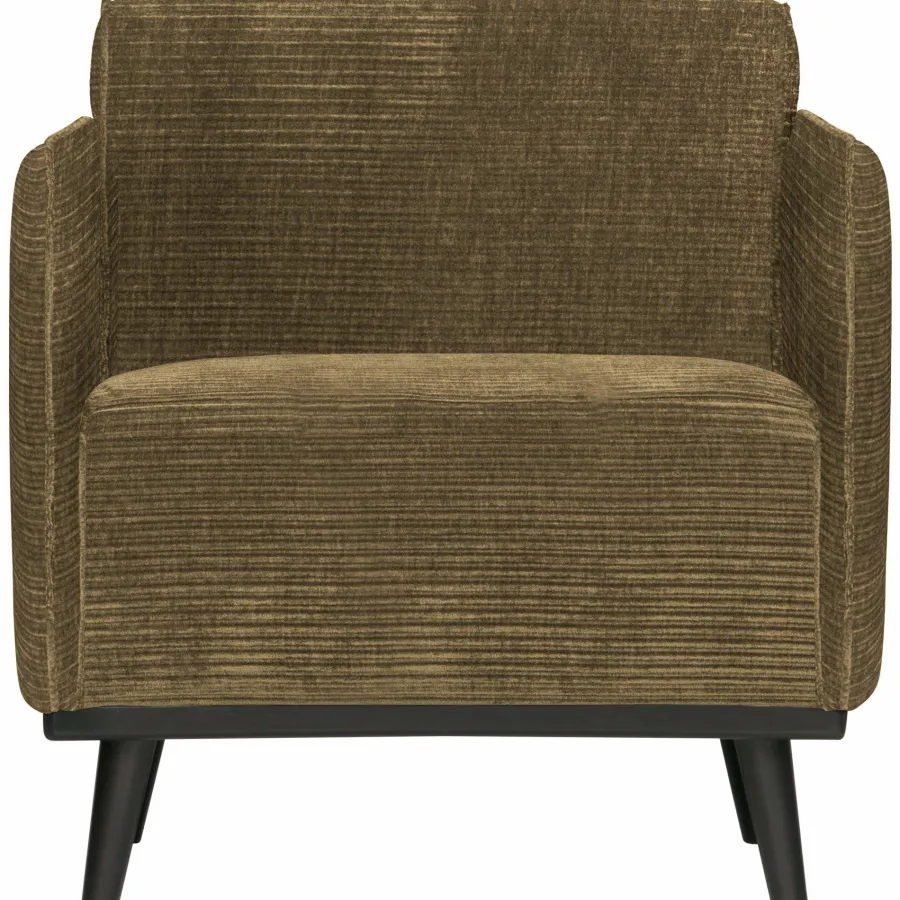 Woood Statement fauteuil met arm brede platte rib rock Hot