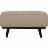 Woood Statement hocker bouclé beige