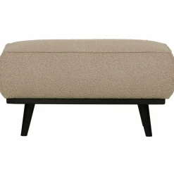 Woood Statement hocker bouclé beige