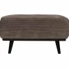 Woood Statement hocker brede platte rib taupe Clearance
