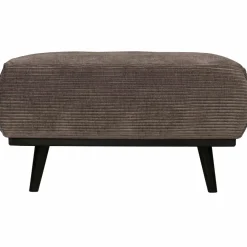 Woood Statement hocker brede platte rib taupe Clearance