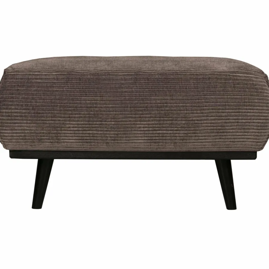 Woood Statement hocker brede platte rib taupe Clearance