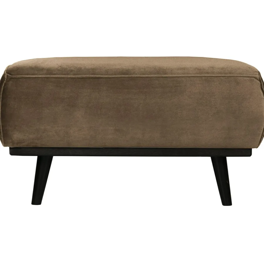 Woood Statement hocker fluweel taupe Discount
