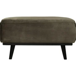 Woood Statement hocker fluweel warm groen Discount