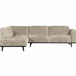 Woood Statement hoekbank links structure velvet wheatfield Outlet