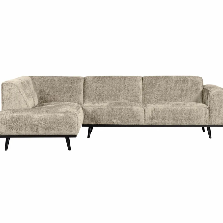 Woood Statement hoekbank links structure velvet wheatfield Outlet