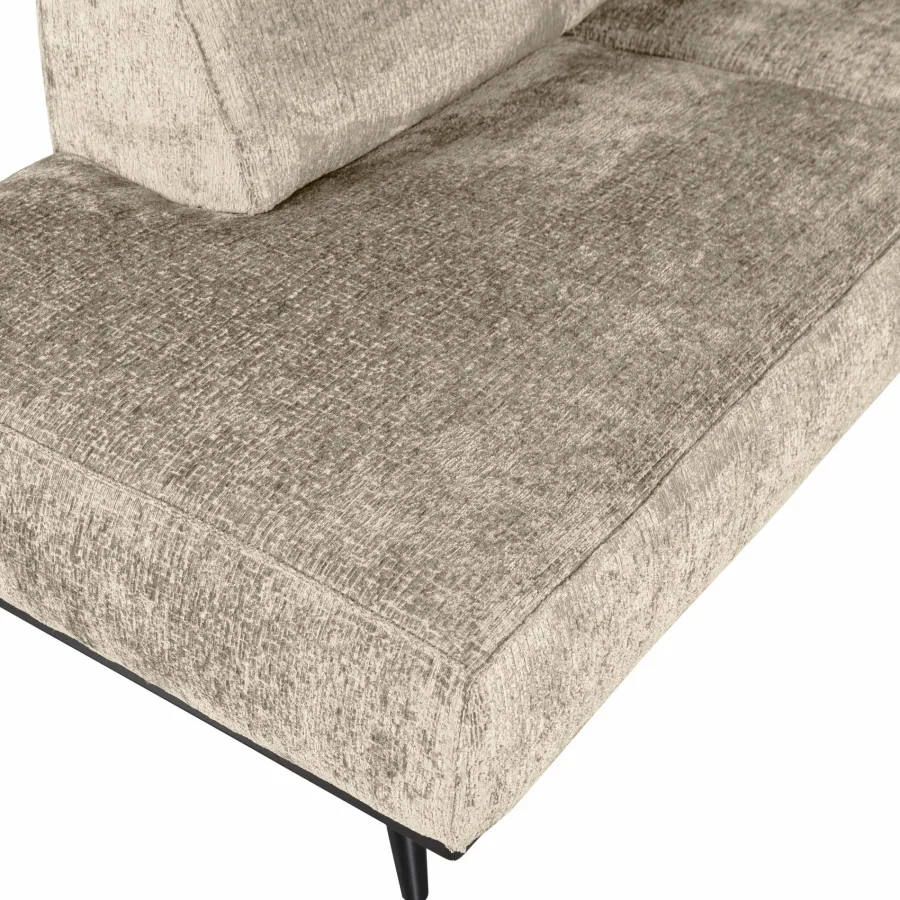 Woood Statement hoekbank links structure velvet wheatfield Outlet