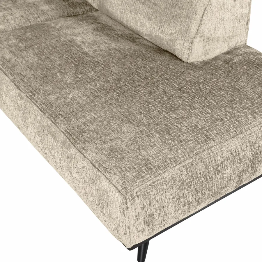 Woood Statement hoekbank rechts structure velvet wheatfield Best