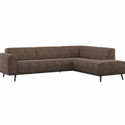 Woood Statement Hoekbank Rechts Bruin Melange Hot
