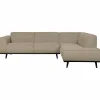 Woood Statement hoekbank rechts bouclé beige New