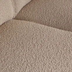 Woood Statement hoekbank rechts bouclé beige New