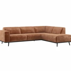 Woood Statement Hoekbank Rechts Chenille Velvet Terra Best