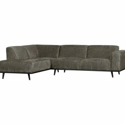 Woood Statement hoekbank links structure velvet frost Sale