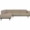 Woood Statement hoekbank links bouclé beige New