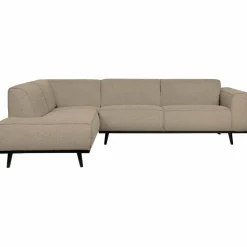 Woood Statement hoekbank links bouclé beige New