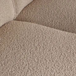 Woood Statement hoekbank links bouclé beige New