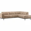 Woood Statement Hoekbank Rechts Chenille Velvet Taupe New