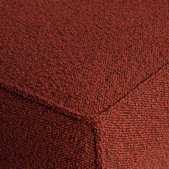 Woood Statement hoekbank links bouclé chestnut
