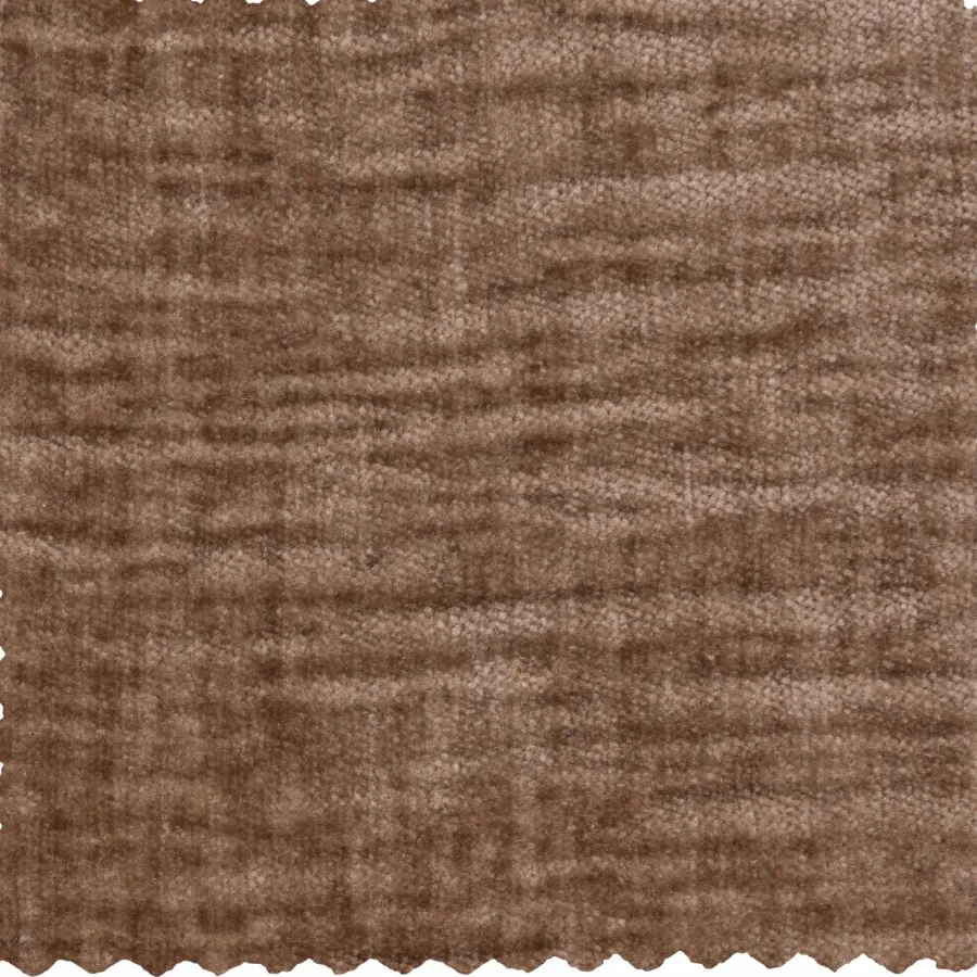 Woood Statement Hoekbank Links Chenille Velvet Taupe New