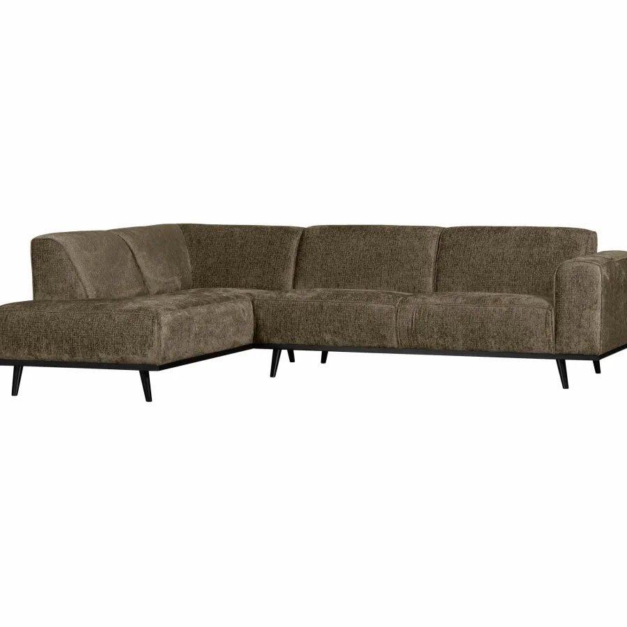 Woood Statement hoekbank links structure velvet bonsai Clearance