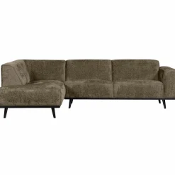 Woood Statement hoekbank links structure velvet bonsai Clearance