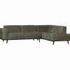 Woood Statement hoekbank rechts structure velvet frost Discount